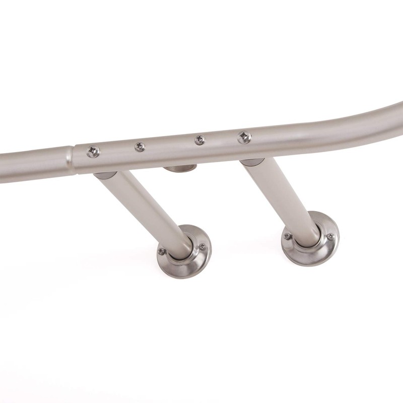 Utopia Alley Wall Mounted Hoop Shower Rod - Shower Curtain