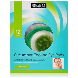 Beauty Formulas Clear Skin Cucumber Cooling Eye Pads 12'S