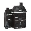 Haunted Black & White Holiday House Incense Cone Burner -