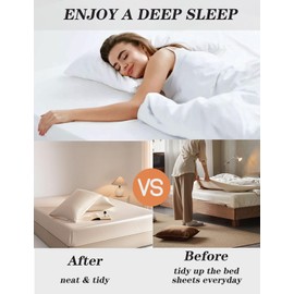 Sheet Holders for Bed Corners, Plastic Fasteners with 8 Lock Strips Keep Sheets Firm & Tight, Secure Fitted Sheet Holder for Corner, Durable Bedding Clips (Gray)