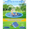 YSJILIDE Splash Pad for Kids and Dog, Non-Slip Large Sprinkler