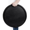 Round Ottoman Tray for Coffee Table Living Room Wood Serving
