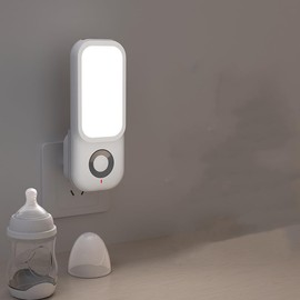 LIWEARE LED Induction Night Light Intelligent Wireless Charging Plug-In Gang Corridor Night Bedroom Night Light with Torch