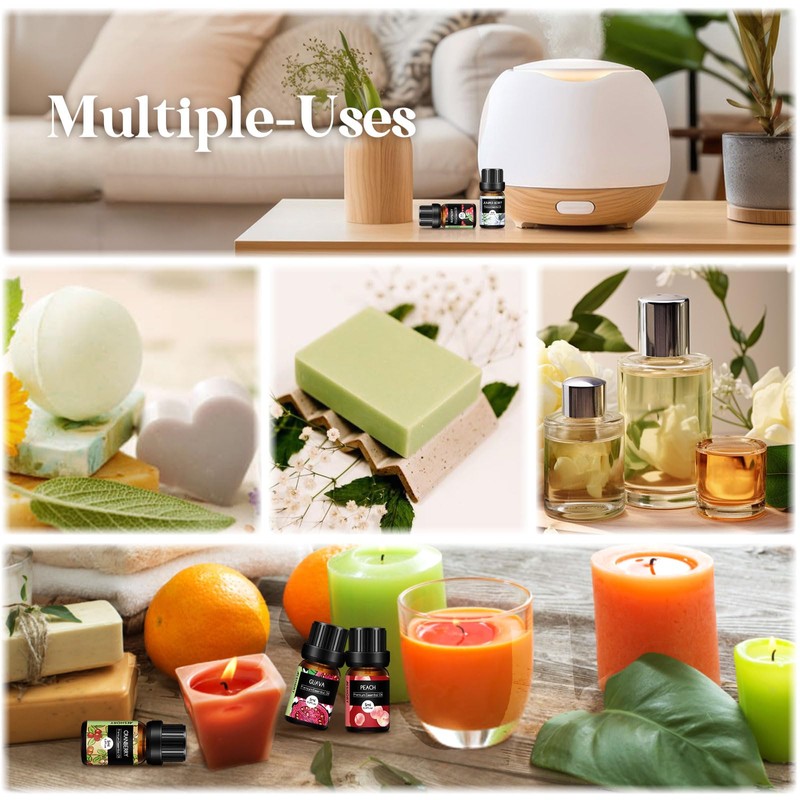 Fruity Essential Oils Set - Top 28 Fruit Fragrance Oil