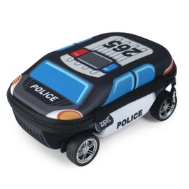 ZIPIT Police Car Pencil Case for Boys | Large Capacity Pencil Box for School