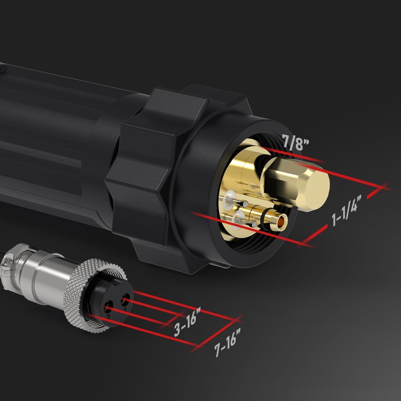 YESWELDER Spool Gun, 150A 10 FT Cable, Euro Connection Fits