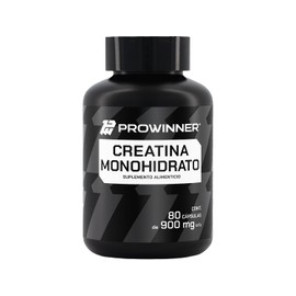 PROWINNER | 80 Cápsulas de Creatina Monohidrato 100% Pura, Suplemento Alimenticio, 2.8g de Creatina por Porción, Antes y Después del Entrenamiento, 80 Cápsulas de 900mg