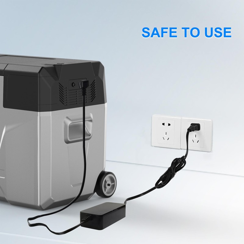 12V Car Refrigerator AC Power Adapter, 110V-240V Power Supply Cord,