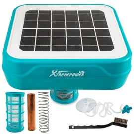 XtremepowerUS Solar Pool Ionizer - Floating Water Cleaner & Purifier Keeps Water Clear, 85% Less Chlorine, Compatible with Fresh and Salt Water Pools & Spas