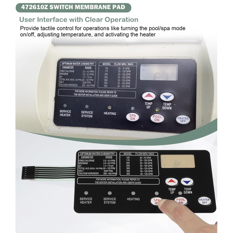 42002-0007S, 461105 Control Board Kit Compatible with MasterTemp Sta-Rite Max-E-Therm