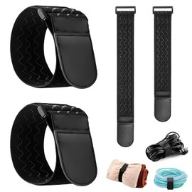 KADFEL Chiusura Rubinetto Bambini, Banda Elastica in Nylon con Velcro, Non Solo per Rubinetti, Utile per Organizzare Strumenti, Cavi e Tubi, Adatta per Casa, Garage e Cantiere Edile, Nero