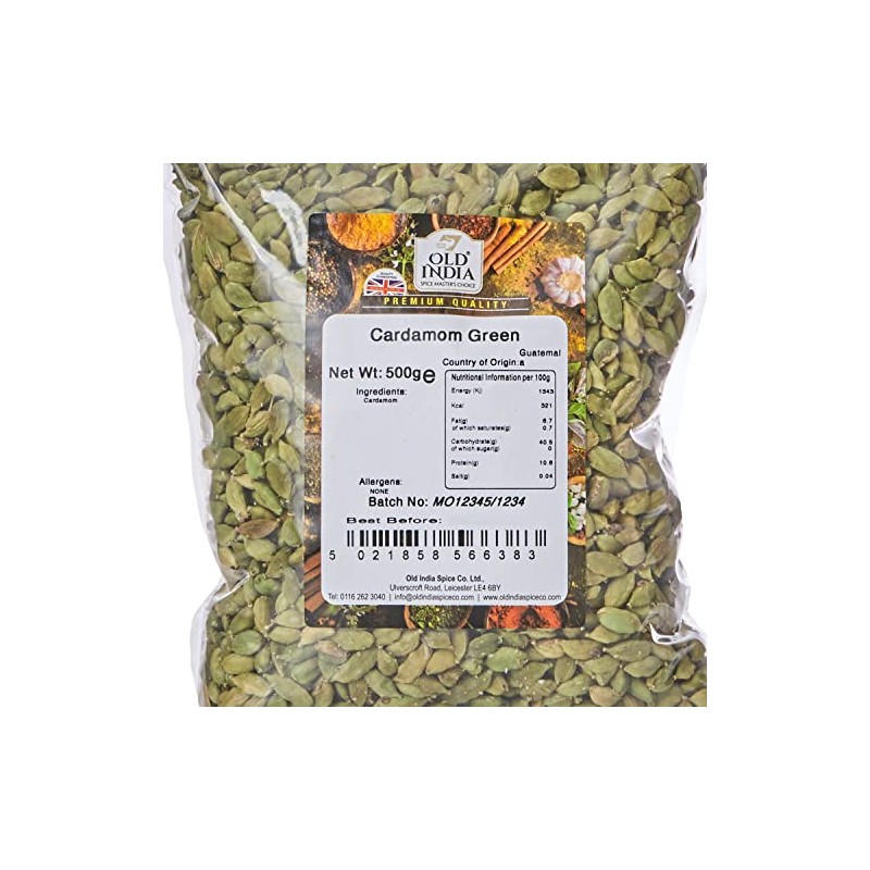 Old India Green Cardamom Pods 500 g