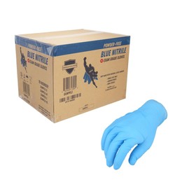 PackagingSuppliesByMail PSBM Nitrile Gloves, Blue, Size XL X-Large, 3 Mil, 2000 Count, Powder and Latex Free Disposable Gloves
