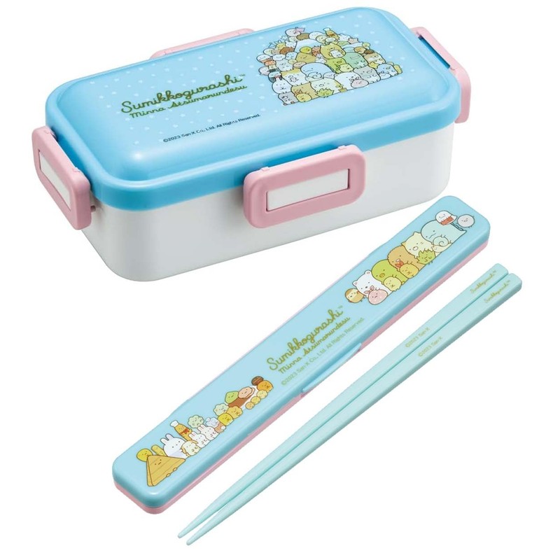 Skater ABC3AG-A Sumikko Gurashi Chopsticks & Case Set, 7.1 inches