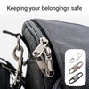 9 pcs Zipper Clips Anti Theft Deterrent Backpack Lock Zip