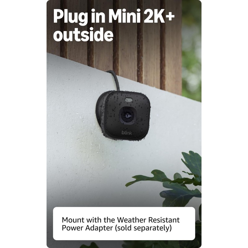 Blink Mini 2K+ (newest model) – Plug-in Home & Pet