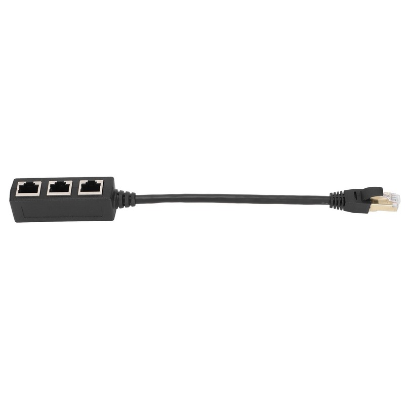 RJ45 Ethernet Adapter Cable Extension 1 to 3 Port Excellent
