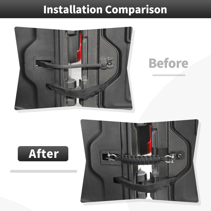 CheroCar for Jeep Wrangler JL JLU Accessories Tailgate Check Tailgate