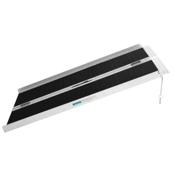 LEADZM 48" Aluminum Folding Wheelchair Loading Ramp Portable Scooter Mobility