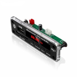 MP3 WMA Decoder Board, DC 5-12V Universal Wireless Bluetooth Audio Accessory FM AUX USB SD for Car Music Speaker