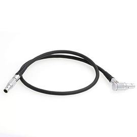 DRRI 0B 2 Pin Right Angle to 2 Pin Stright Plug for ARRI Alexa Teradek Bond Power Cable