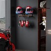 NANAGIFTREE Helmet Rack Wall Mount, Motorcycle Helmet Holder Plate Rack