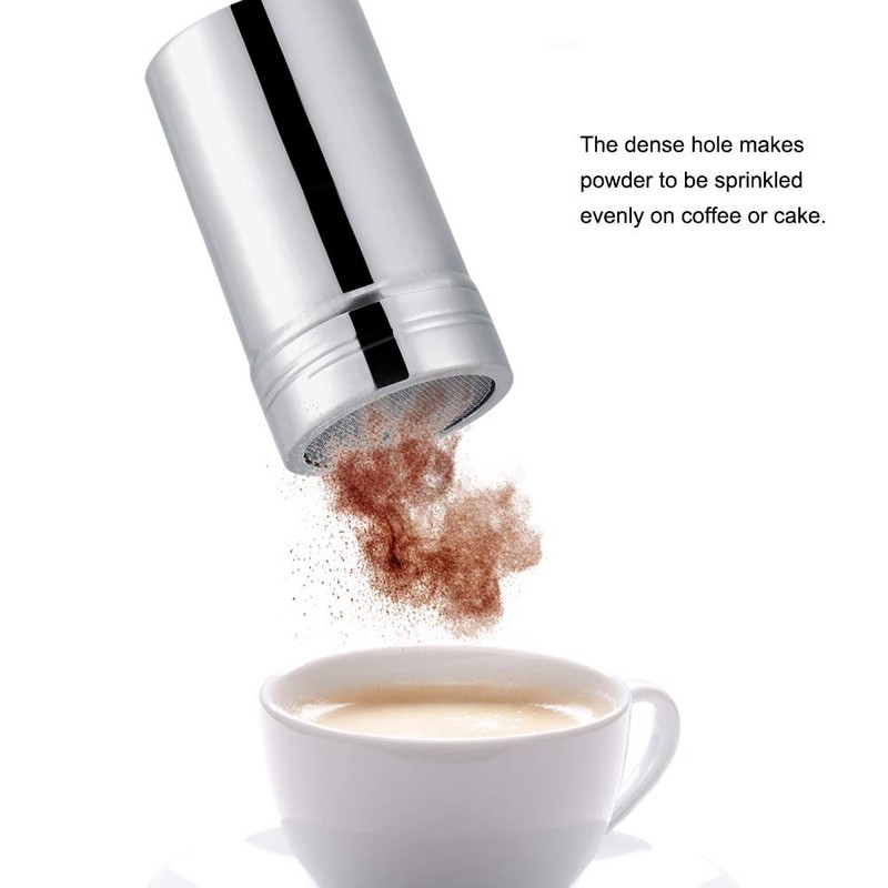 Icing Sugar Shaker, Duster Powdered Sugar Mill, Stainless Steel Powdered