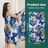GAIIIIYOU Blue Wildflowers Butterfly Bath Towel - Daisy Floral Beach
