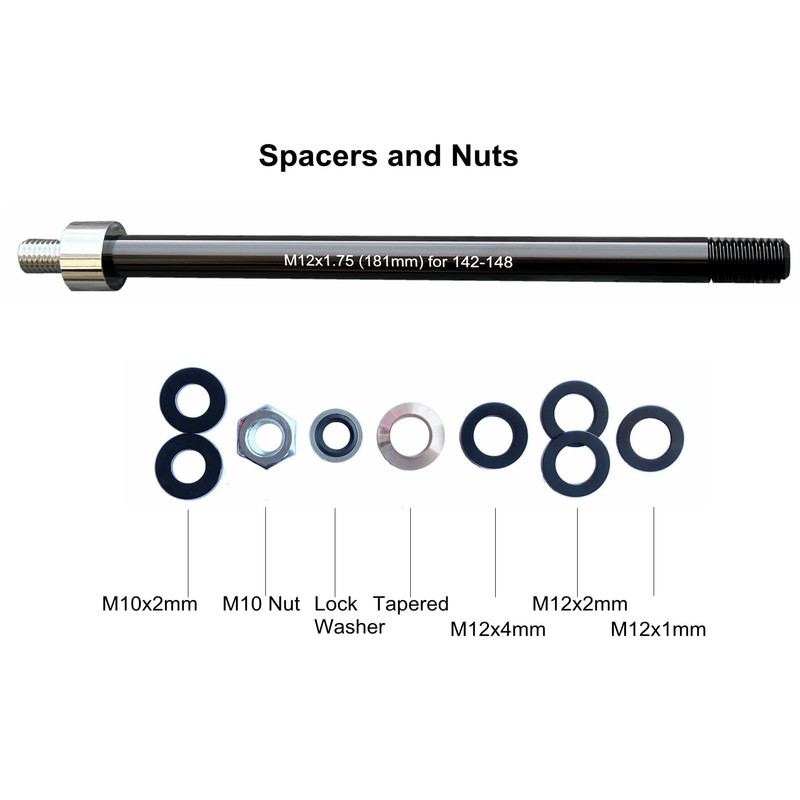 Bike Trailer Hitch Thru Axle Adapter 12mm Thru Axle with