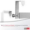 SOTECH Linea II Door Coat Rack (Brushed Stainless Steel, 380