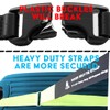 Boxer 4 Pack Velcro Luggage Straps for Travel, Heavy Duty