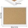 FEBSNOW Cork Board Bulletin Board 15.7 x 12 Inches with