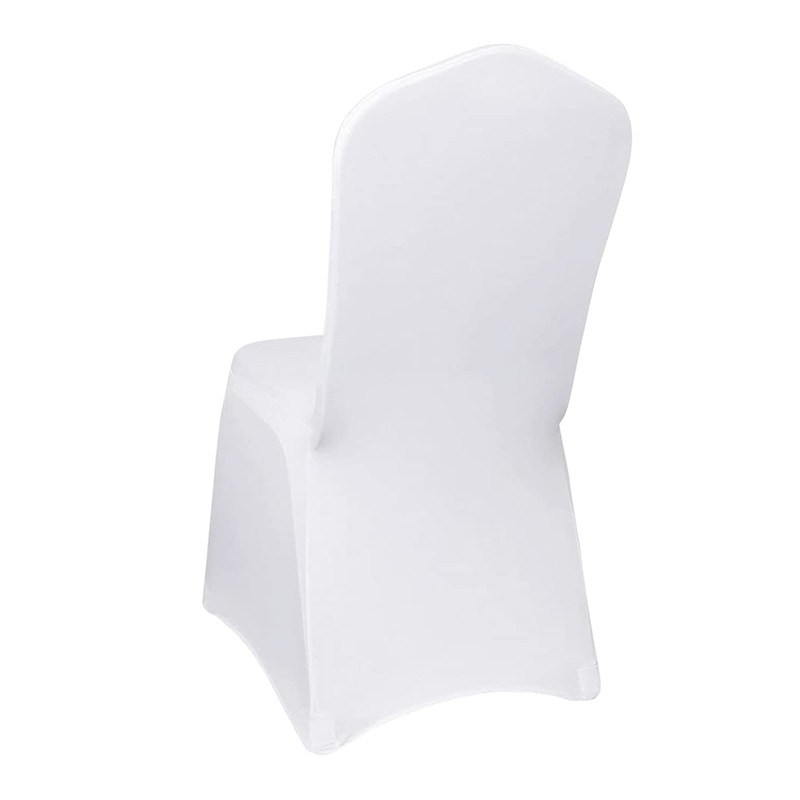 Trimming Shop Spandex White Chair Cover Stretch Fabric Removable Washable