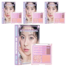 16 Brand My Magazine Makeup Palette, Vol 09 Mermaid Pearl Mood, 4 Pieces / 16브랜드 마이 매거진 메이크업 팔레트, Vol 09 머메이드 진주 무드, 4개