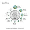 Beadsland 1440 Pieces Flat Back Crystal Rhinestones Round Gems,Peridot AB,SS20,4.6-4.8mm