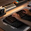 Jinaply Computer Keyboard Stand with Wrist Rest,Comfy Ergonomic Tilted Keyboard