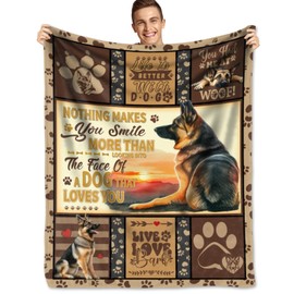 German Shepherd Blanket for Boys Girls, German Shepherd Gifts for Dog Lover,Paw Blanket for Dogs Super Soft Cozy Pet German Shorthair Pointer Gift for Lover 40x50 inch