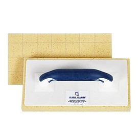 Karl Dahm Hydro Sponge Board Gridded 14 x 28 cm I Soft Grip Sponge Board Hydro for Perfect Grout Washing I Easy Tile Grouting with Professional Tile Tool - 11778