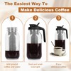 Cold Brew Coffee Maker,64 oz Mason Jar Pitcher with Stainless