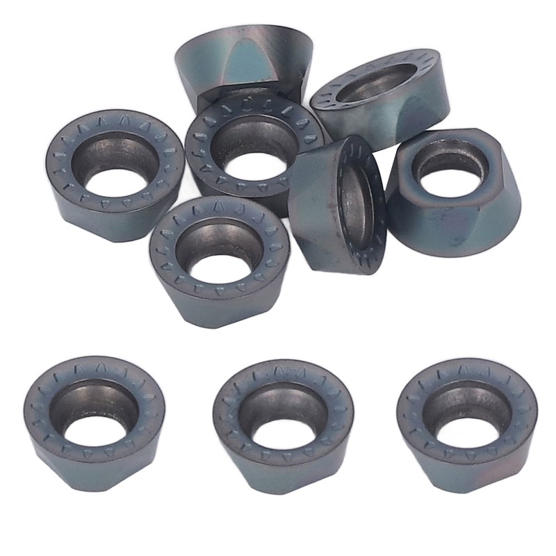 10Pcs Carbide Turning Inserts Round Coated Blade for Wood Metal