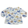 Miki Kids m-ap012 Children's Apron, Long Sleeve, Smock, For Meals,