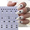 Heart Nail Art Stickers Decals 6PCS Valentine’s Day Nail Stickers