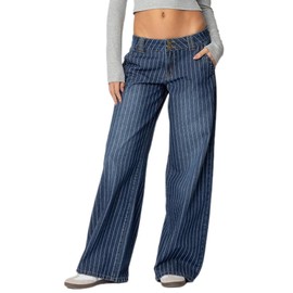 Justalwart Low Rise Striped Jeans Women (US 8-10)
