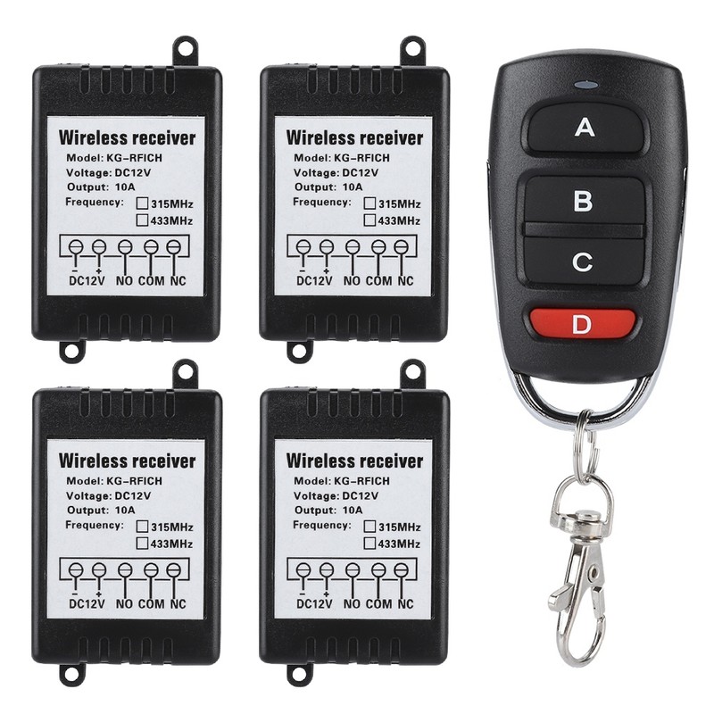 DC 12V One way One For Four Wireless Remote Control