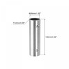 uxcell Rail Pipe Fitting 2-Way 100mm Length 202 Stainless Steel