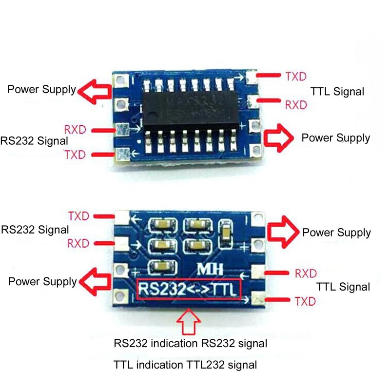 RS232 to TTL MAX3232 to TTL Level Converter Board Serial