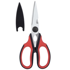 KYDIFS Left Handed Scissors Kitchen Shears for Adult,Kitchen Scissors All Purpose Heavy Duty Meat Scissors Poultry Shears,Safe Food Cooking Scissors Stainless Steel Utility Scissors