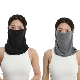 KOEKOI High Neck Collar for Summer, Cold Sensation, Sunburn Protection, UV Protection, Anti-UV Protection, Neck Cover Goods, Walking, Neck Warmer, Neck Warmer, Women's, Layered Style, Turtleneck, Neck