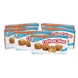Drake’s Coffee Cakes with Cinnamon Streusel Topping, 48 Individually Wrapped Cakes, 8 Count, Pack of 6