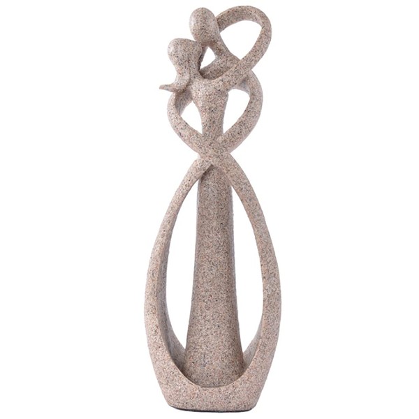 ANCLLO Kissing Lovers Statue Abstract Sculpture Resin Statues for Home